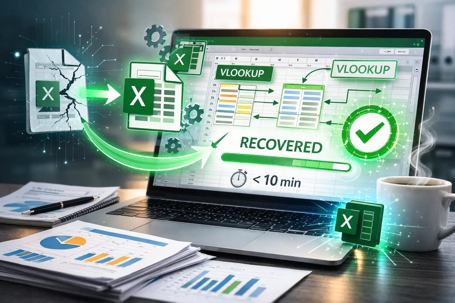 Kernel for Excel Repair recovered the complex VLOOKUP tables the company relied on, saving them time from tedious manual data recovery.