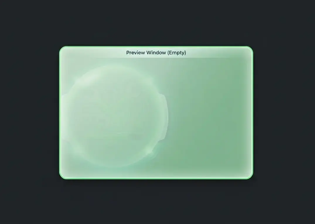 Blank Preview Window