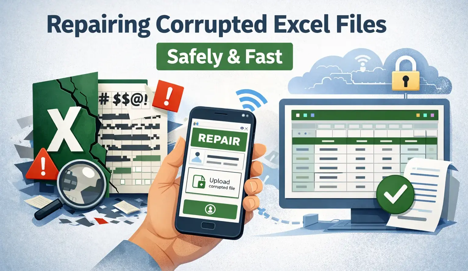 how to repair corrupted excel files online