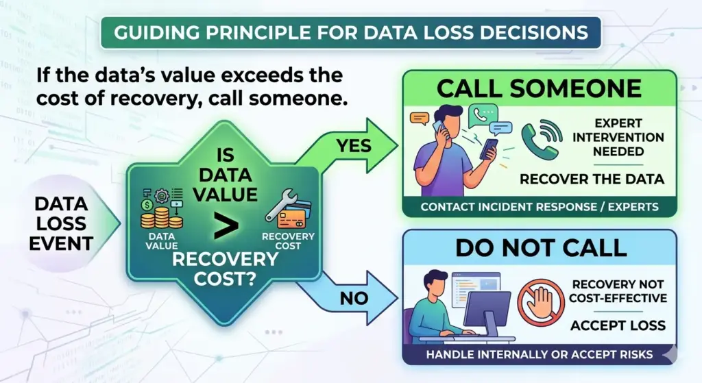 an image that explains when you should call the expert